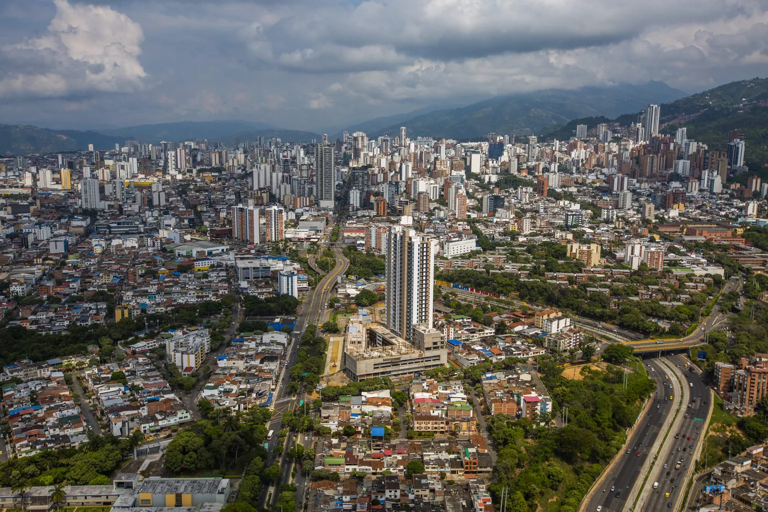 Vista urbana de Bucaramanga, Colombia.
