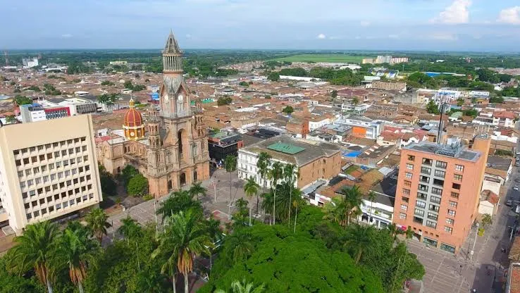 Edificios del centro de Palmira, Valle del Cauca, Colombia.