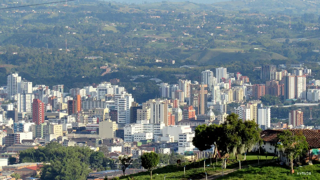 Vista panorámica de Pereira, Colombia.