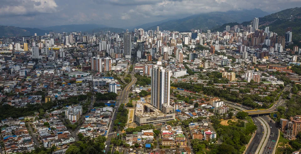 Vista urbana de Bucaramanga, Colombia.