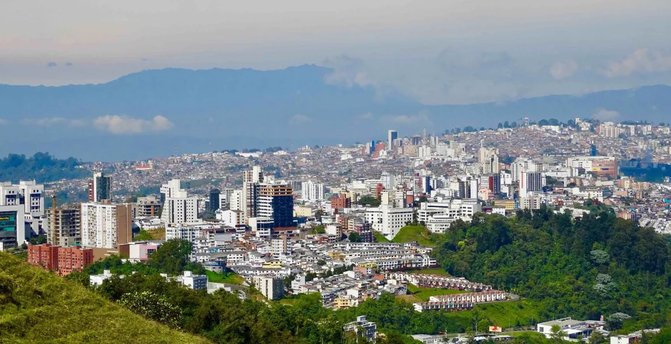 Vista panorámica de Manizales, Colombia.