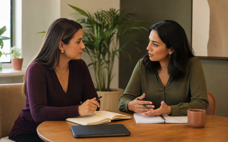 Conversación entre una facilitadora y una responsable de una organización.